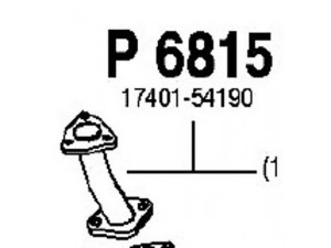 FENNO P6815 išleidimo kolektorius 
 Išmetimo sistema -> Išmetimo vamzdžiai
17401-54190