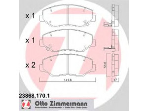 ZIMMERMANN 23868.170.1 stabdžių trinkelių rinkinys, diskinis stabdys 
 Techninės priežiūros dalys -> Papildomas remontas
45022S9AA00, 45022S9AA01, 45022S9AE00