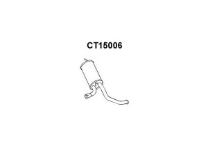 VENEPORTE CT15006 galinis duslintuvas 
 Išmetimo sistema -> Duslintuvas
5431261W, 5490566, 5491391, 95492391