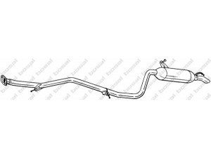 BOSAL 291-013 galinis duslintuvas 
 Išmetimo sistema -> Duslintuvas
17430-0R060