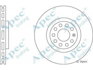 APEC braking DSK2285 stabdžių diskas 
 Stabdžių sistema -> Diskinis stabdys -> Stabdžių diskas
6Q0609616, 8D0615301K, 8D0615301M