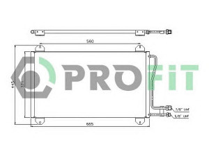 PROFIT PR 3546C1 kondensatorius, oro kondicionierius 
 Oro kondicionavimas -> Kondensatorius
5104114AA, 5132357AA, 9015000454