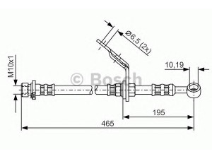 BOSCH 1 987 476 186 stabdžių žarnelė 
 Stabdžių sistema -> Stabdžių žarnelės
46410-S1A-E01