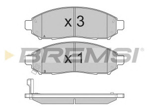 BREMSI BP3256 stabdžių trinkelių rinkinys, diskinis stabdys 
 Techninės priežiūros dalys -> Papildomas remontas
41060EA025, 41060EB326, 41060ZP00B