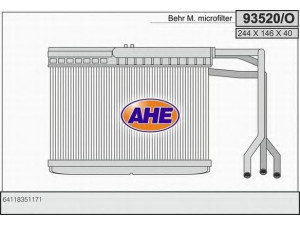 AHE 93520/O šilumokaitis, salono šildymas 
 Šildymas / vėdinimas -> Šilumokaitis
64118351171