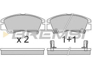 BREMSI BP2387 stabdžių trinkelių rinkinys, diskinis stabdys 
 Techninės priežiūros dalys -> Papildomas remontas
MB500812, MB500812, MB500813, MB500814