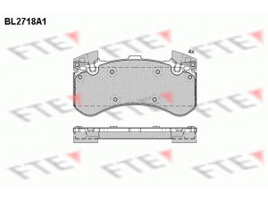 FTE BL2718A1 stabdžių trinkelių rinkinys, diskinis stabdys 
 Techninės priežiūros dalys -> Papildomas remontas
4G0 698 151 F, 4H0 698 151 F, 4H0 698 151 J