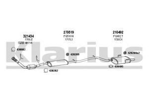 KLARIUS 630781E išmetimo sistema 
 Išmetimo sistema -> Išmetimo sistema, visa