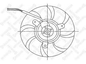 STELLOX 29-99243-SX ventiliatorius, radiatoriaus 
 Aušinimo sistema -> Oro aušinimas
059121301A, 4A0959455A, 4A0959455C