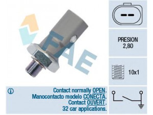 FAE 12855 alyvos slėgio jungiklis 
 Variklis -> Variklio elektra
06E 919 081 C