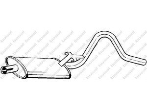 BOSAL 185-805 vidurinis duslintuvas 
 Išmetimo sistema -> Duslintuvas
8 52 370, 90093298