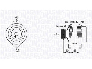 MAGNETI MARELLI 063534150080 kintamosios srovės generatorius 
 Elektros įranga -> Kint. sr. generatorius/dalys -> Kintamosios srovės generatorius
1516408R, 24439410, 9201489