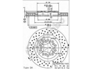 BREMBO 09.7267.50 stabdžių diskas 
 Dviratė transporto priemonės -> Stabdžių sistema -> Stabdžių diskai / priedai
177718, 182606