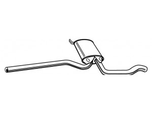 WALKER 22067 vidurinis duslintuvas 
 Išmetimo sistema -> Duslintuvas
3B0253409, 3B0253409AN, 3B0253409B