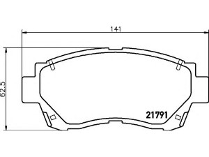 HELLA 8DB 355 016-771 stabdžių trinkelių rinkinys, diskinis stabdys 
 Techninės priežiūros dalys -> Papildomas remontas
0446520260, 0446520590, 0446530080