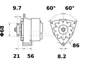 MAHLE ORIGINAL MG 627 kintamosios srovės generatorius 
 Elektros įranga -> Kint. sr. generatorius/dalys -> Kintamosios srovės generatorius
0116 2135, 0116 4049, 0117 0731