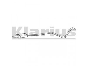 KLARIUS 260269 vidurinis duslintuvas 
 Išmetimo sistema -> Duslintuvas
7700756218, 7700760620