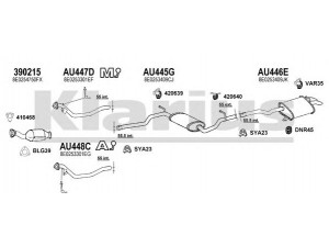 KLARIUS 940752U išmetimo sistema 
 Išmetimo sistema -> Išmetimo sistema, visa