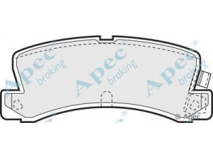 APEC braking PAD580 stabdžių trinkelių rinkinys, diskinis stabdys 
 Techninės priežiūros dalys -> Papildomas remontas
0446612031, 0446612040, 0446612070