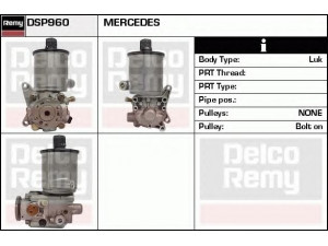 DELCO REMY DSP960 hidraulinis siurblys, vairo sistema 
 Vairavimas -> Vairo pavara/siurblys