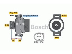 BOSCH 0 986 048 550 kintamosios srovės generatorius 
 Elektros įranga -> Kint. sr. generatorius/dalys -> Kintamosios srovės generatorius
013 154 00 02, 013 154 00 02 80