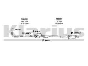 KLARIUS 270123E išmetimo sistema 
 Išmetimo sistema -> Išmetimo sistema, visa