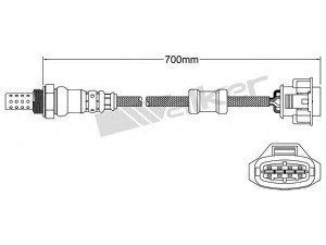 WALKER PRODUCTS 250-24712 lambda jutiklis 
 Išmetimo sistema -> Jutiklis/zondas
99760617701, 99760618500