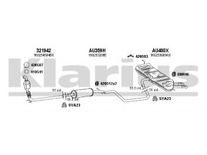 KLARIUS 940574U išmetimo sistema 
 Išmetimo sistema -> Išmetimo sistema, visa