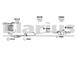 KLARIUS 630509E išmetimo sistema 
 Išmetimo sistema -> Išmetimo sistema, visa