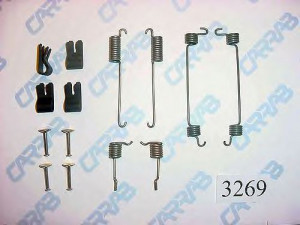 CARRAB BRAKE PARTS 3269 priedų komplektas, stabdžių trinkelės 
 Stabdžių sistema -> Būgninis stabdys -> Dalys/priedai