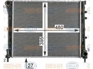 HELLA 8MK 376 900-171 radiatorius, variklio aušinimas 
 Aušinimo sistema -> Radiatorius/alyvos aušintuvas -> Radiatorius/dalys
51793589