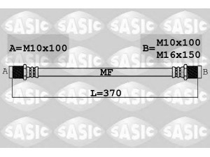 SASIC 6606239 stabdžių žarnelė 
 Stabdžių sistema -> Stabdžių žarnelės
504088068, 504229365, 504229366