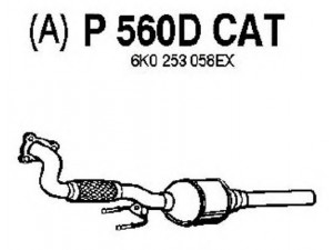 FENNO P560DCAT katalizatoriaus keitiklis 
 Išmetimo sistema -> Katalizatoriaus keitiklis
BM80045H, 1H0252058DX, 1H0253058FX