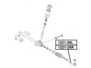 ASVA 1221-26L skersinės vairo trauklės galas 
 Vairavimas -> Vairo mechanizmo sujungimai
56820-38000