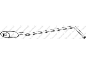 BOSAL 280-435 vidurinis duslintuvas 
 Išmetimo sistema -> Duslintuvas
77.00.797.711
