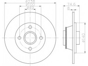 HELLA 8DD 355 113-441 stabdžių diskas 
 Stabdžių sistema -> Diskinis stabdys -> Stabdžių diskas
7700805006