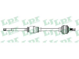 LPR DS52404 kardaninis velenas 
 Ratų pavara -> Kardaninis velenas
8200378880, 8200378880