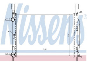 NISSENS 637628 radiatorius, variklio aušinimas 
 Aušinimo sistema -> Radiatorius/alyvos aušintuvas -> Radiatorius/dalys
4155000002, 8200418327, 8200418328