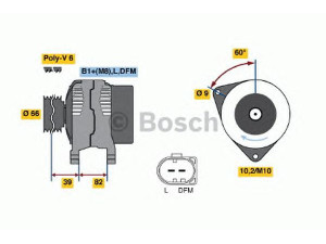 BOSCH 0 986 044 330 kintamosios srovės generatorius 
 Elektros įranga -> Kint. sr. generatorius/dalys -> Kintamosios srovės generatorius
059 903 015 G, 06C 903 016, 059 903 015 F