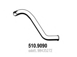 ASSO 510.9090 išleidimo kolektorius 
 Išmetimo sistema -> Išmetimo vamzdžiai
98435272