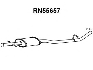 VENEPORTE RN55657 priekinis duslintuvas 
 Išmetimo sistema -> Duslintuvas
8200064171, 8200261263, 8200641731