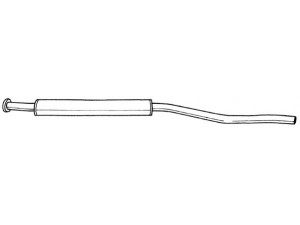 AKS DASIS SG15403 vidurinis duslintuvas 
 Išmetimo sistema -> Duslintuvas
18121176990