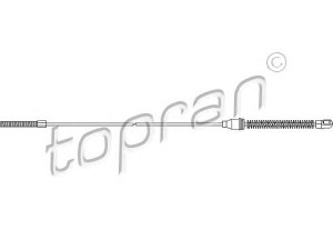 TOPRAN 200 876 trosas, stovėjimo stabdys 
 Stabdžių sistema -> Valdymo svirtys/trosai
05 22 614, 05 22 642, 5 22 614