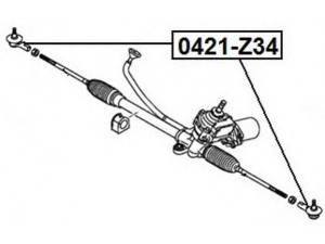 ASVA 0421-Z34 skersinės vairo trauklės galas
MN186124, MR977606