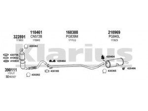 KLARIUS 631172E išmetimo sistema 
 Išmetimo sistema -> Išmetimo sistema, visa