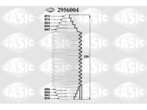 SASIC 2956004 gofruotoji membrana, vairavimas