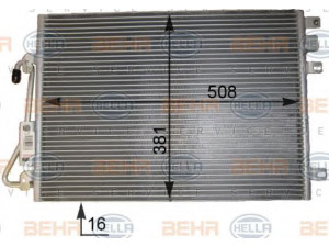 HELLA 8FC 351 343-431 kondensatorius, oro kondicionierius 
 Oro kondicionavimas -> Kondensatorius
60 01 550 660, 82 00 024 1088, 82 00 241 088