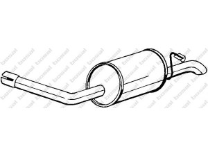BOSAL 154-927 galinis duslintuvas 
 Išmetimo sistema -> Duslintuvas
1076368, 5024535