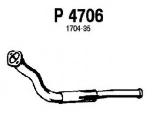 FENNO P4706 išleidimo kolektorius 
 Išmetimo sistema -> Išmetimo vamzdžiai
1704-35