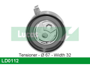 LUCAS ENGINE DRIVE LD0112 įtempiklio skriemulys, paskirstymo diržas